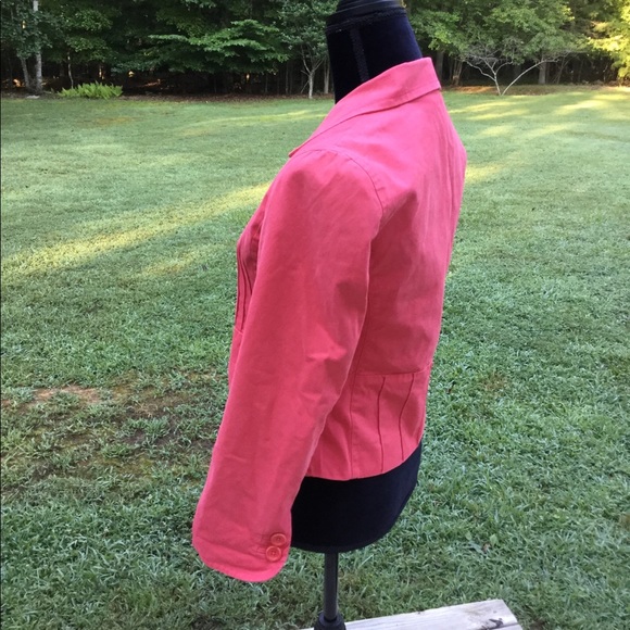 🔥Ann Taylor 6P Pink/Coral Lightweight Jacket 🔥 - Picture 4 of 8
